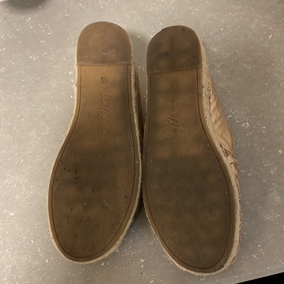 Sam Edelman Metallic Rose Slip on Leather & weave Loafers . - Picture 5 of 9